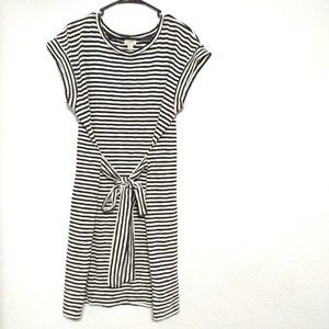 J. Crew | Sz: XL | Striped Black & White Sleeveless Dress